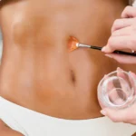 exfoliating abdominal area