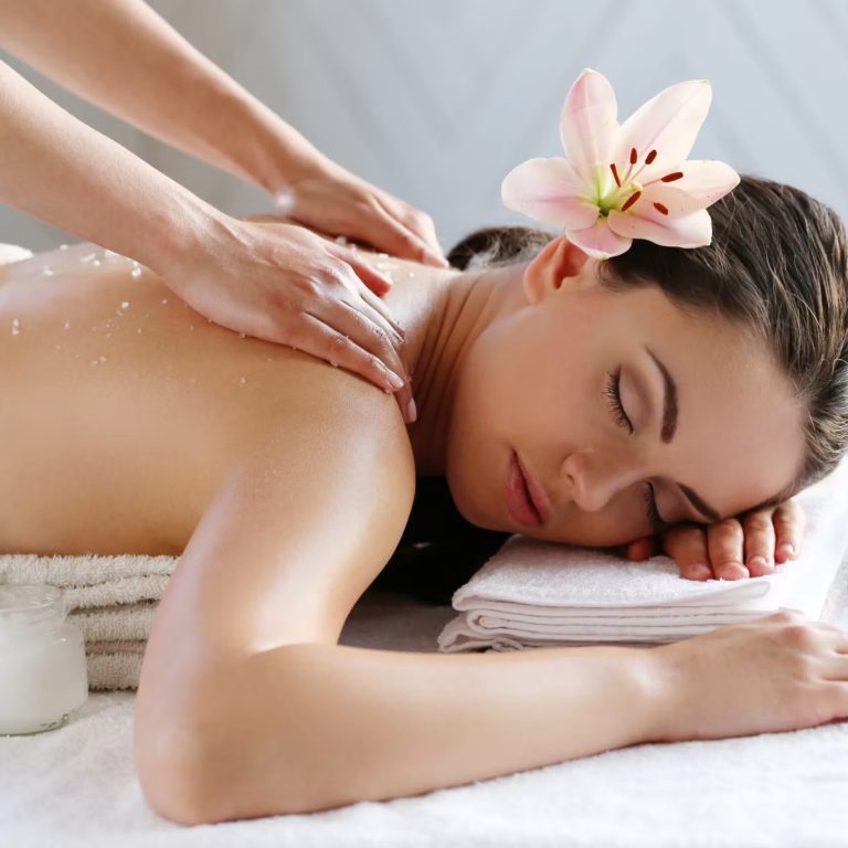 giving a massage to a person