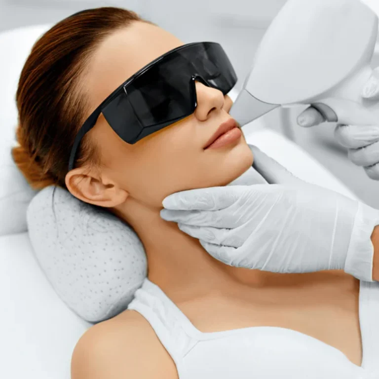 laser on the face